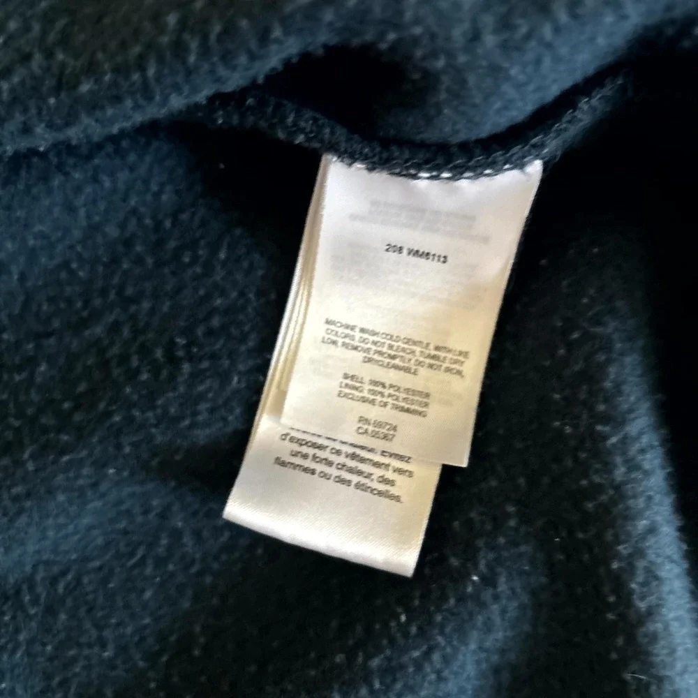 Columbia Sportswear Company Fleece Jacket Men's Large Blue Mock Neck Full Zip